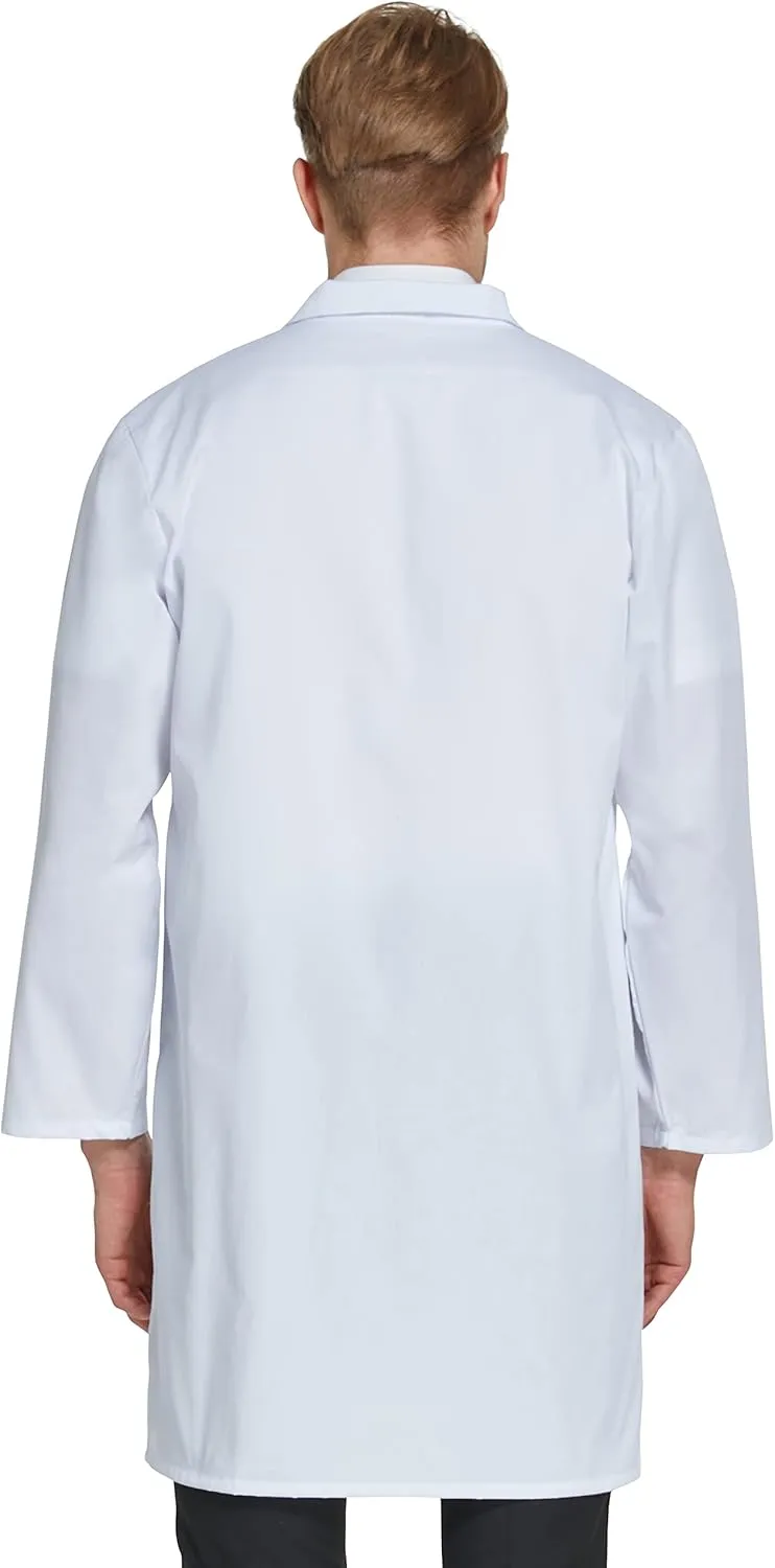 VOGRYE Professional Lab Coat for Men Women Long Sleeve, White, Unisex