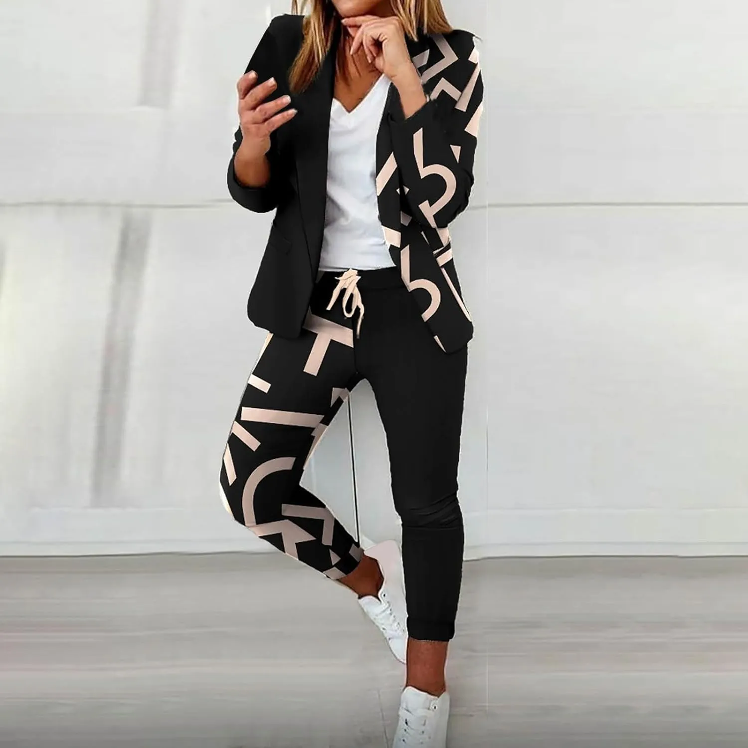Womens Business Casual Clothes Dressy Casual Skirt Set Work Office Blazer and Pencil Skirt Blazer Set 2 Piece Outfits