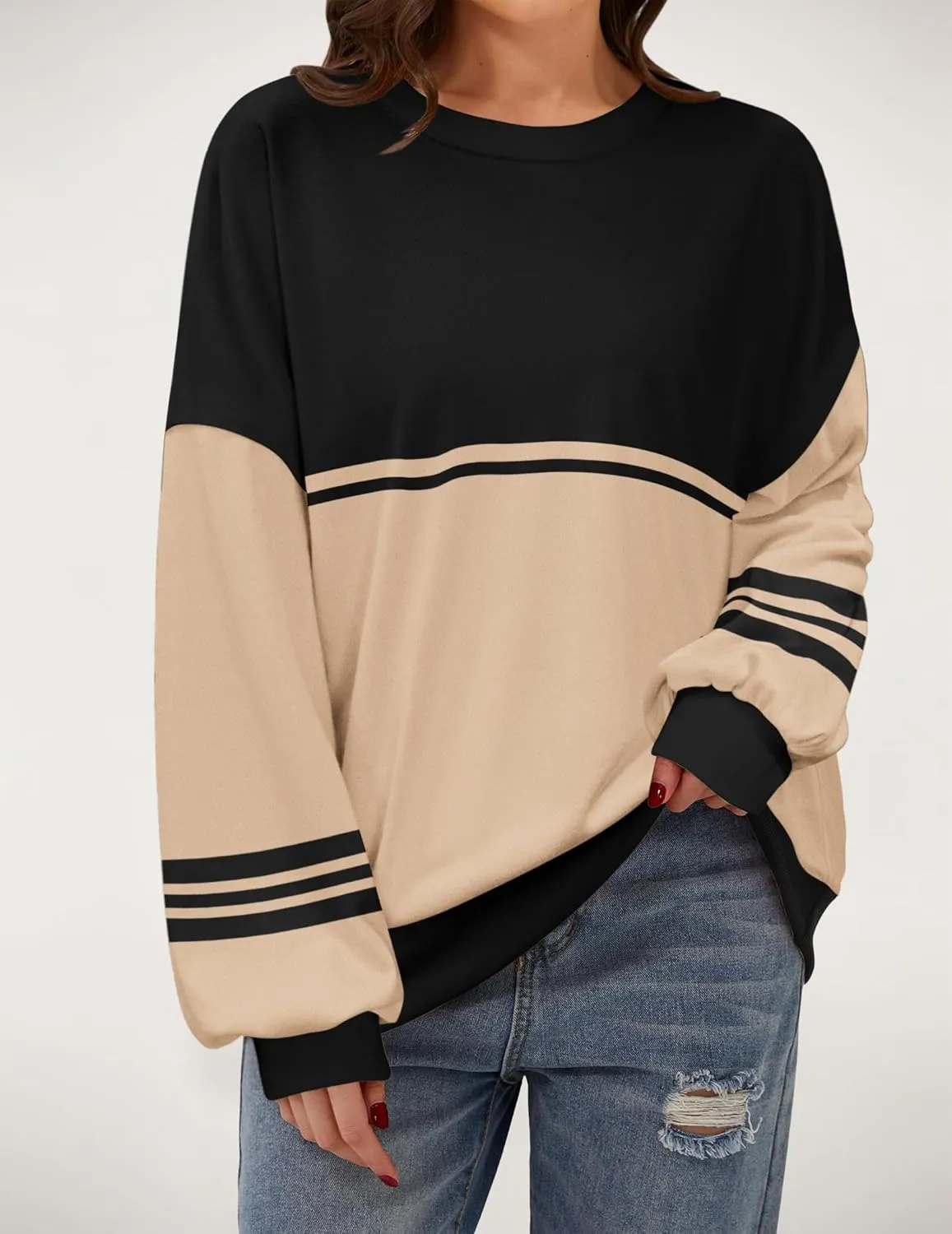 Zeagoo Women Loose Sweatshirts Pullover Tops Long Sleeve Shirt Casual Fall Outfits Y2K Clothes 2024